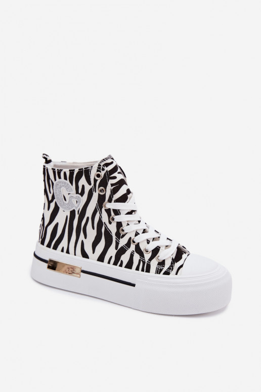 Zapatos informales con plataforma Zebra Meloria