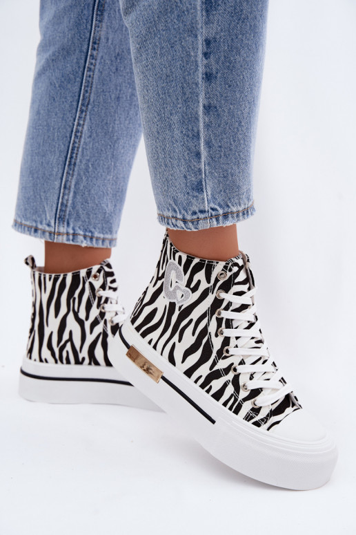 Zapatos informales con plataforma Zebra Meloria
