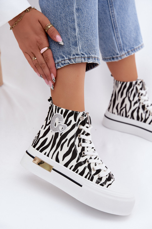 Zapatos informales con plataforma Zebra Meloria
