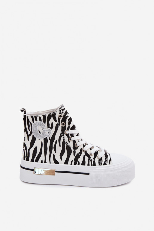 Zapatos informales con plataforma Zebra Meloria