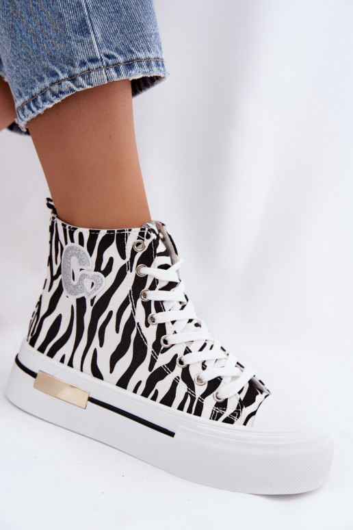 Zapatos informales con plataforma Zebra Meloria