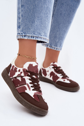 Zapatillas de deporte con parches en marrón Corelle 2