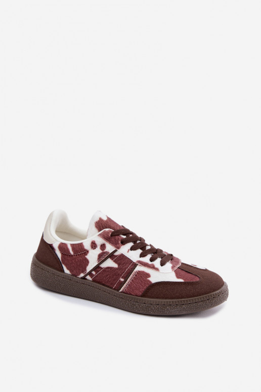 Zapatillas de deporte con parches en marrón Corelle