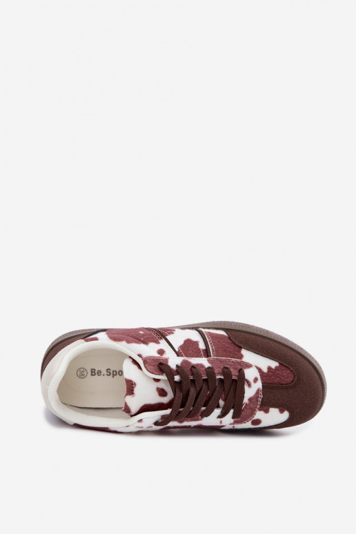 Zapatillas de deporte con parches en marrón Corelle