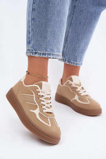 Zapatillas bajas para mujer en color arena Brenelle 2