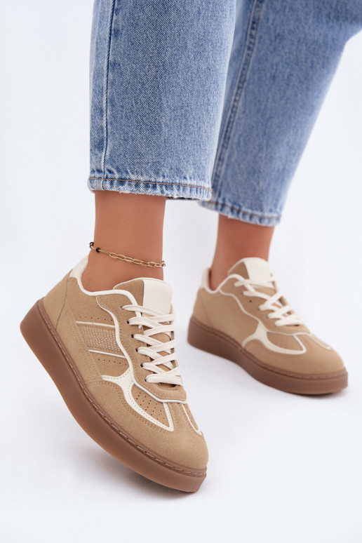Zapatillas bajas para mujer en color arena Brenelle