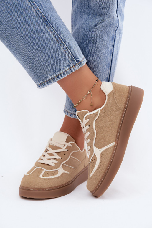 Zapatillas bajas para mujer en color arena Brenelle