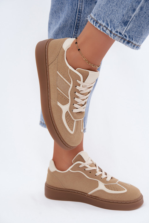 Zapatillas bajas para mujer en color arena Brenelle