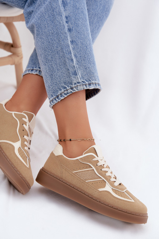 Zapatillas bajas para mujer en color arena Brenelle
