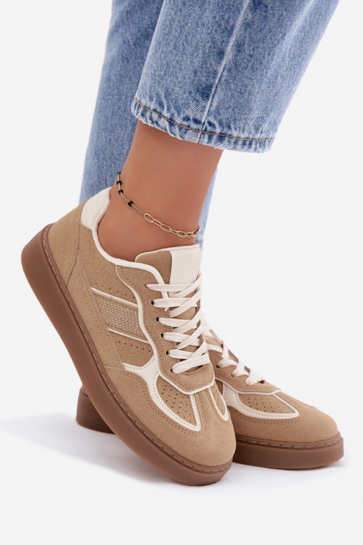 Zapatillas bajas para mujer en color arena Brenelle