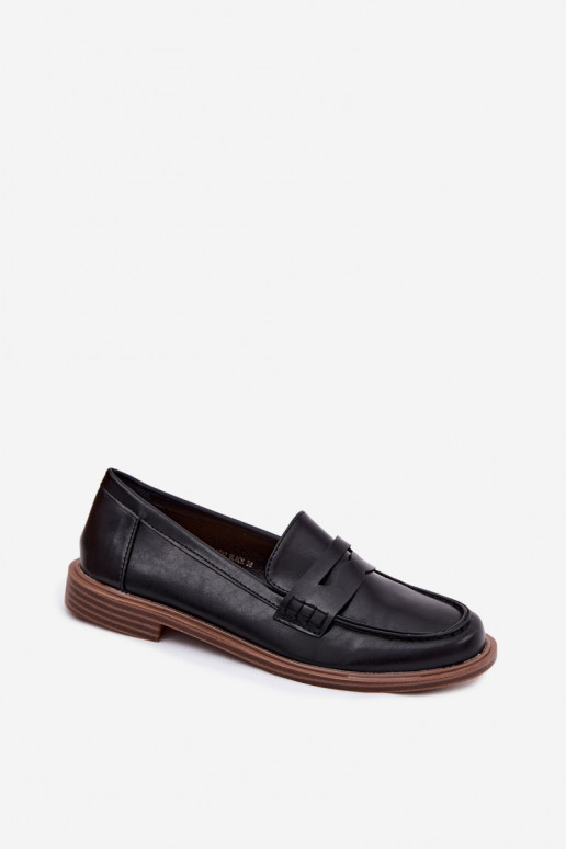 Mocasines para mujer en color negro de cuero sintético Roslyn