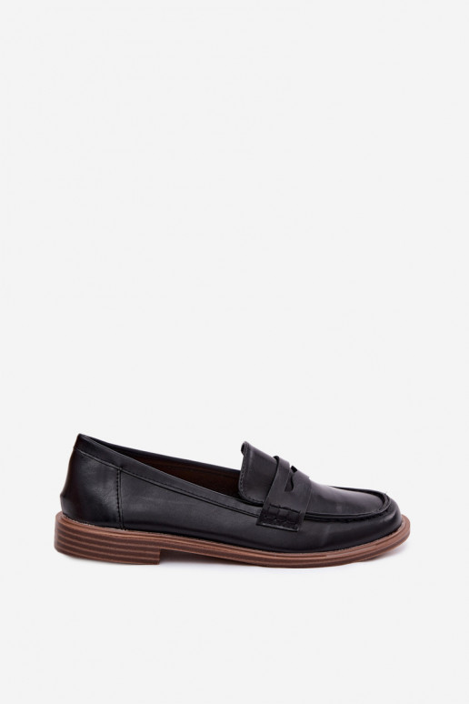 Mocasines para mujer en color negro de cuero sintético Roslyn