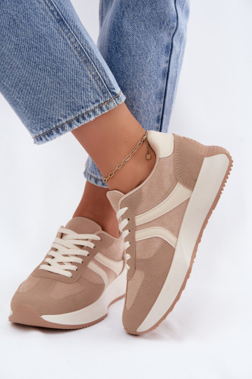 Zapatillas deportivas para mujer con plataforma en color arena Laurelia 2