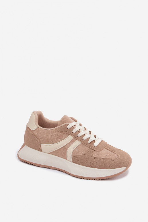 Zapatillas deportivas para mujer con plataforma en color arena Laurelia
