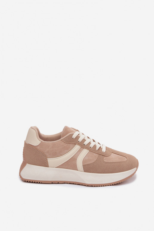 Zapatillas deportivas para mujer con plataforma en color arena Laurelia