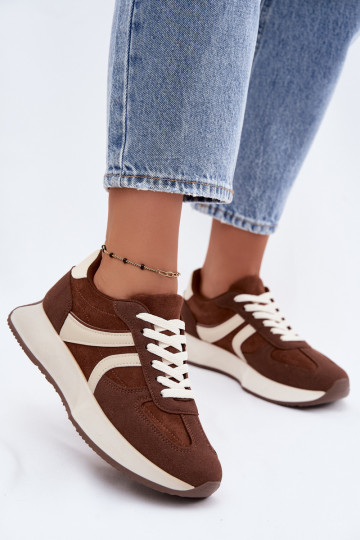 Zapatillas deportivas para mujer con plataforma en color marrón Laurelia 2