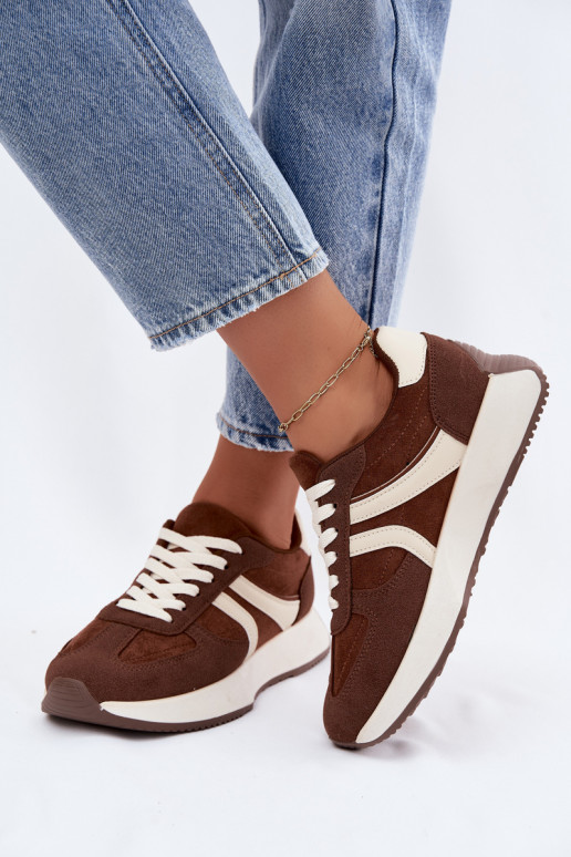 Zapatillas deportivas para mujer con plataforma en color marrón Laurelia