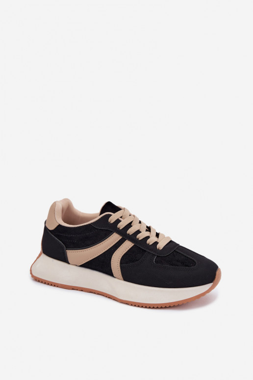 Zapatillas deportivas para mujer con plataforma en color negro Laurelia