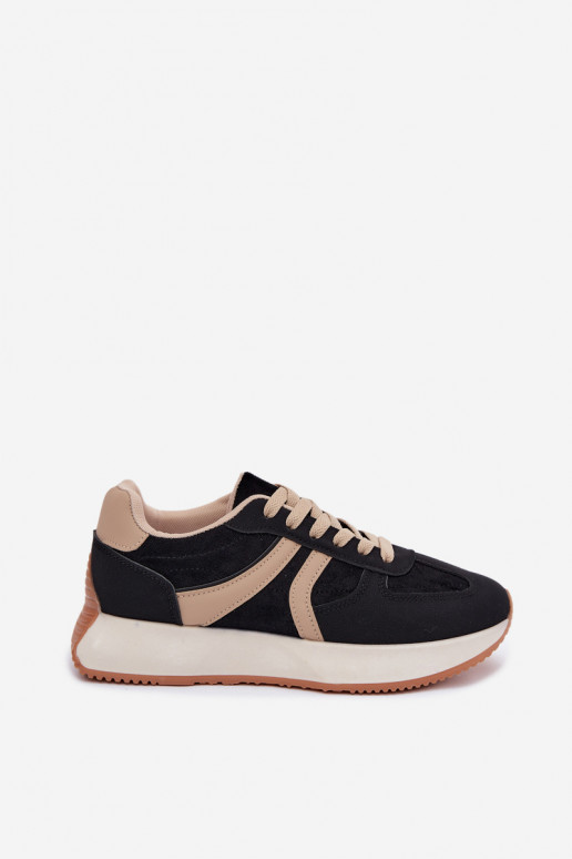 Zapatillas deportivas para mujer con plataforma en color negro Laurelia