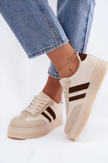 Zapatillas de plataforma beige Giselia 2