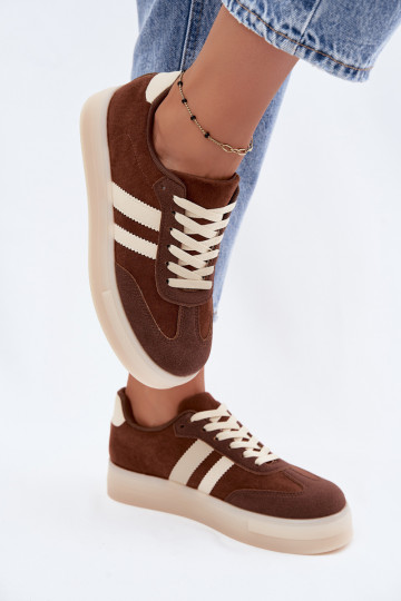 Zapatillas de plataforma marrones Giselia