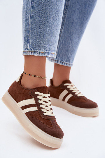 Zapatillas de plataforma marrones Giselia 2