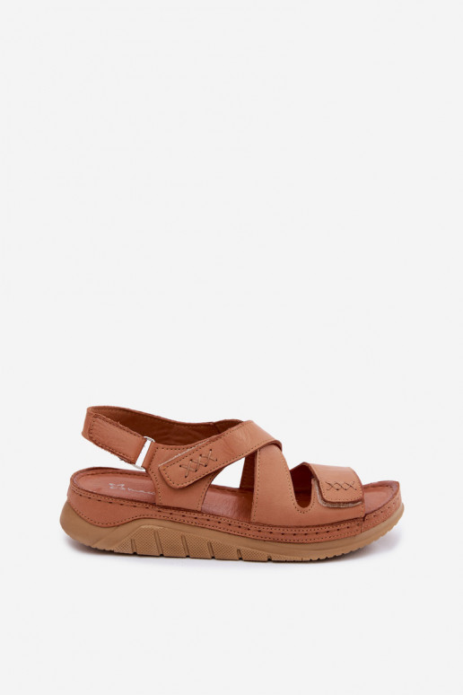 Sandalias de plataforma marrones Tai turiciejka L4496-29