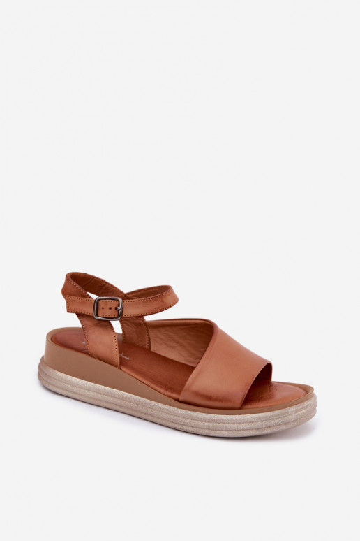 Sandalias de plataforma marrones Tai turiciejka L7629-29