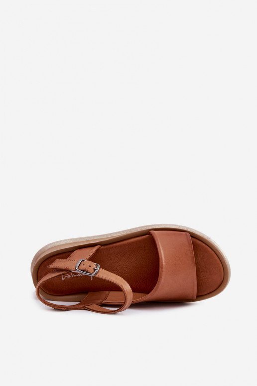 Sandalias de plataforma marrones Tai turiciejka L7629-29