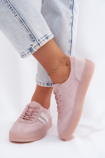 Zapatillas de plataforma rosas de ante sintético Coralia 2