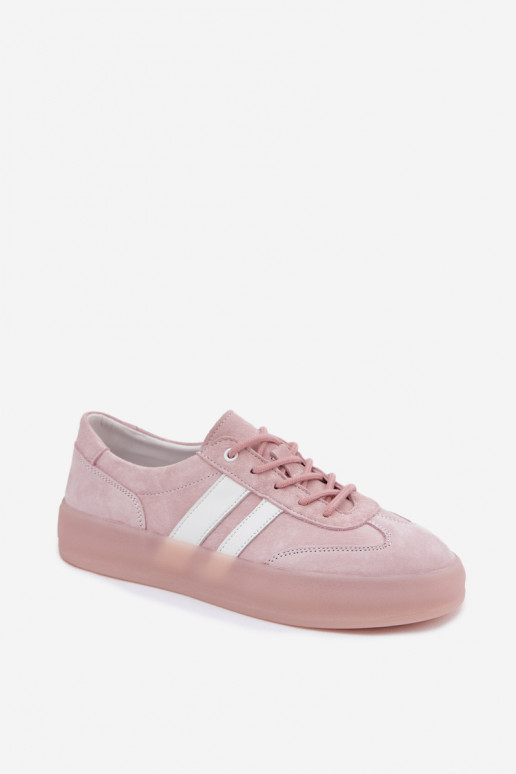 Zapatillas de plataforma rosas de ante sintético Coralia