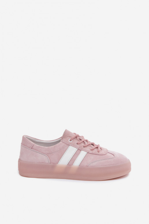 Zapatillas de plataforma rosas de ante sintético Coralia