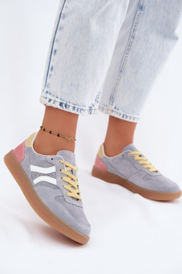 Zapatillas de plataforma azules de ante Coressa