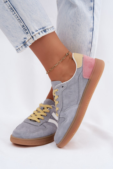 Zapatillas de plataforma azules de ante Coressa 2