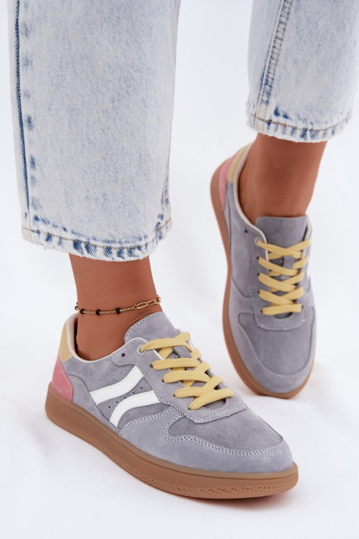 Zapatillas de plataforma azules de ante Coressa