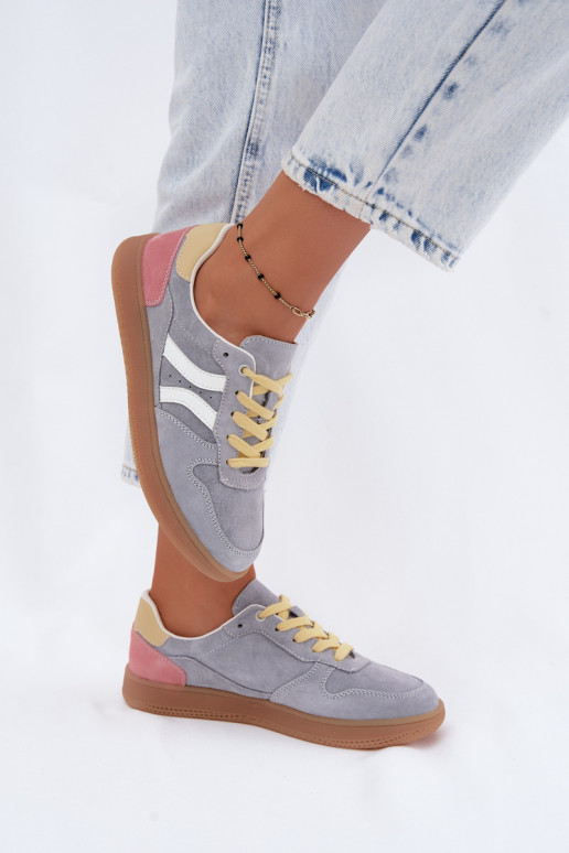 Zapatillas de plataforma azules de ante Coressa