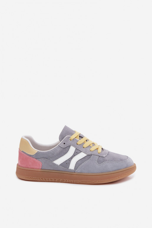 Zapatillas de plataforma azules de ante Coressa