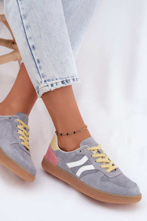 Zapatillas de plataforma azules de ante Coressa