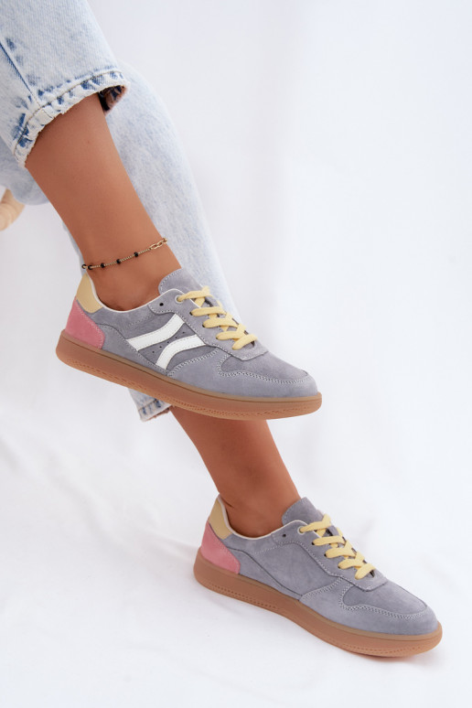 Zapatillas de plataforma azules de ante Coressa
