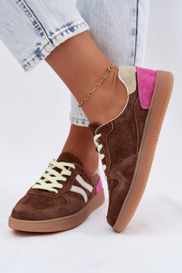Zapatillas de plataforma marrones de ante Coressa 2
