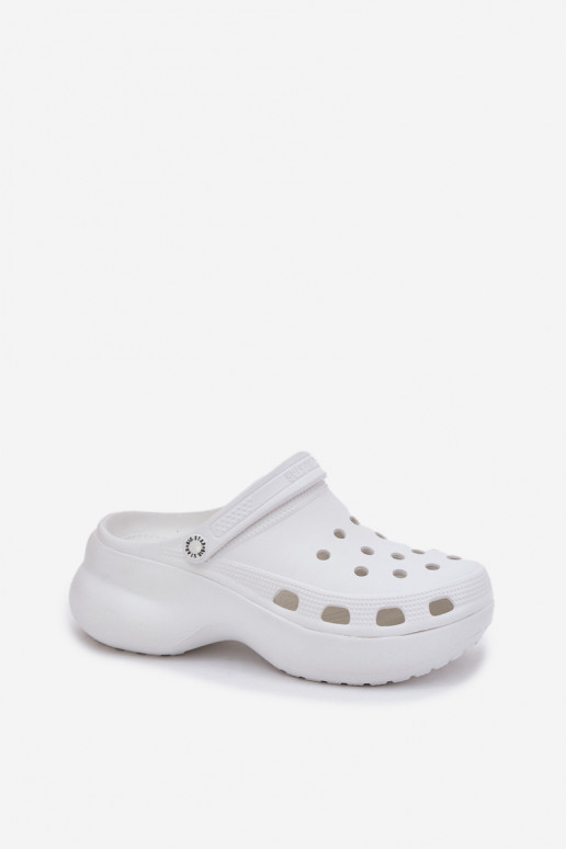 Zapatillas de mujer con suelas gruesas de moda Big Star RR274A119 blancas