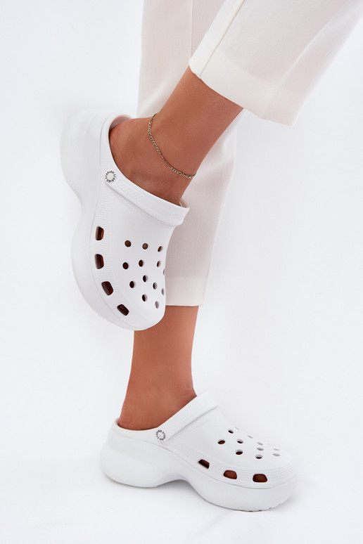 Zapatillas de mujer con suelas gruesas de moda Big Star RR274A119 blancas