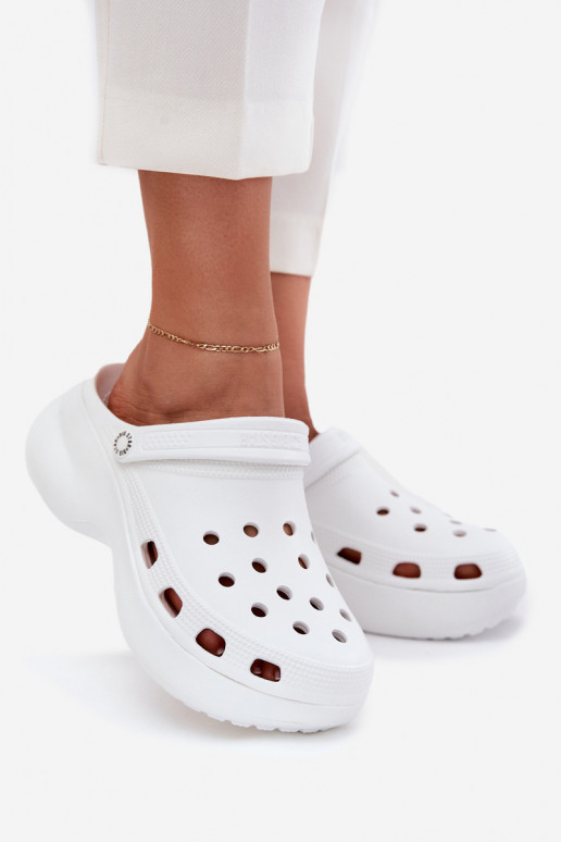 Zapatillas de mujer con suelas gruesas de moda Big Star RR274A119 blancas