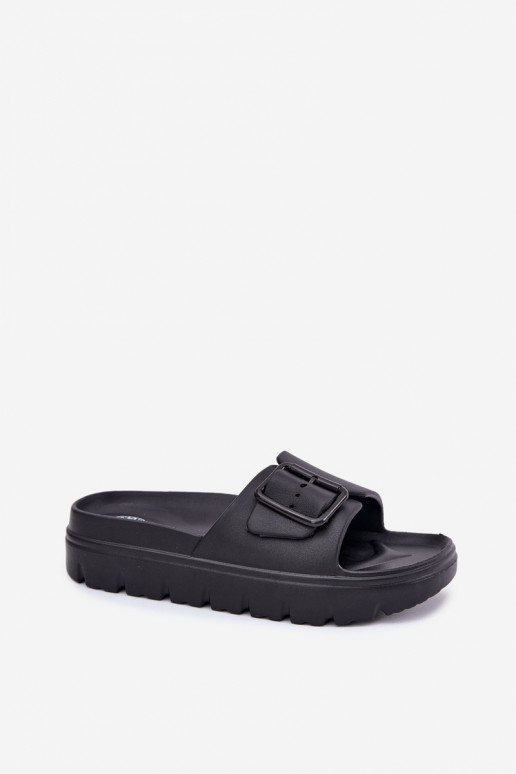Zapatillas ligeras negras para mujer con hebillas Viasara
