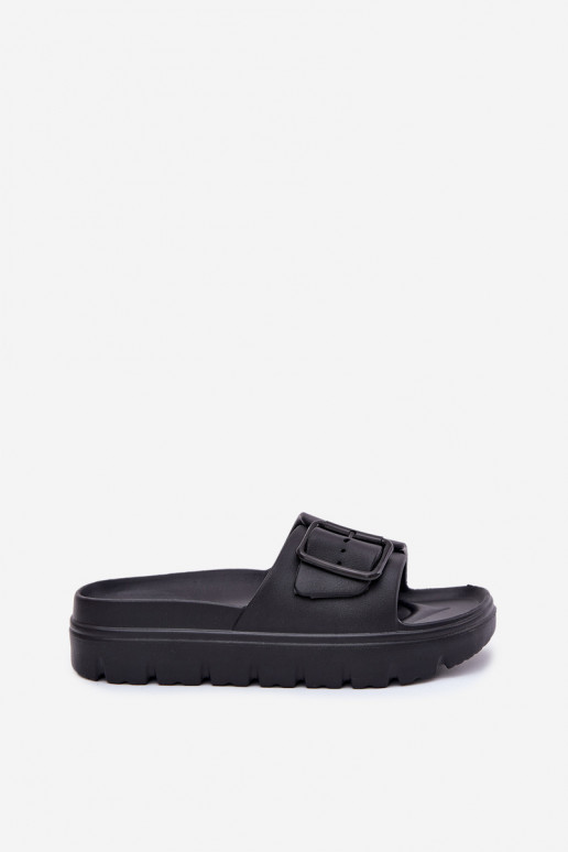 Zapatillas ligeras negras para mujer con hebillas Viasara