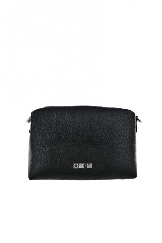 Bolso pequeño negro con asas decoradas Big Star OO574091