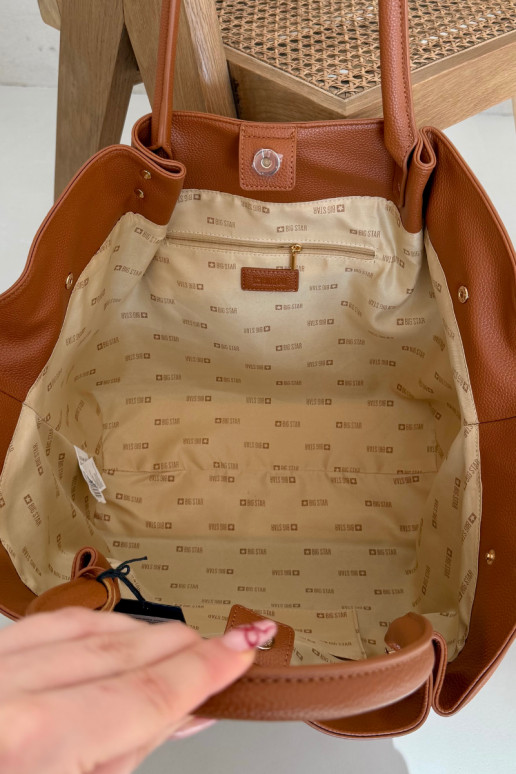 Gran bolso marrón de mujer Big Star SS574006