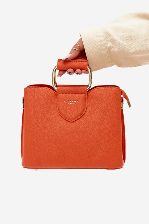 Bolso naranja de cuero sintético Lorielle