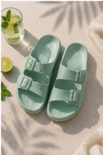 Zapatillas de mujer con plataforma de espuma en menta Melorea 2