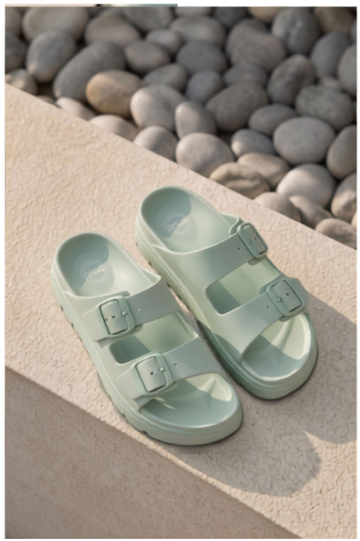 Zapatillas de mujer con plataforma de espuma en menta Melorea